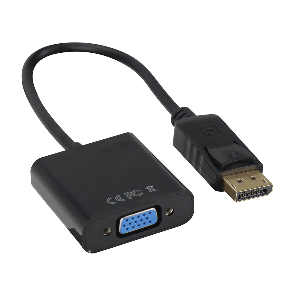 Adaptador Displayport X Vga Tblackrox