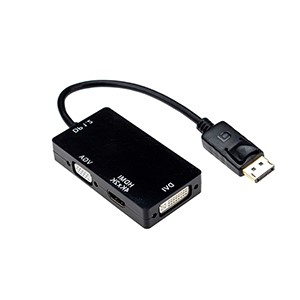 Adaptador Displayport X Vga / Hdmi / Dvi Tblackrox