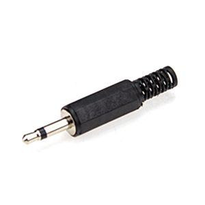 Plug P2 Mono Rabicho De Plastico Tblack