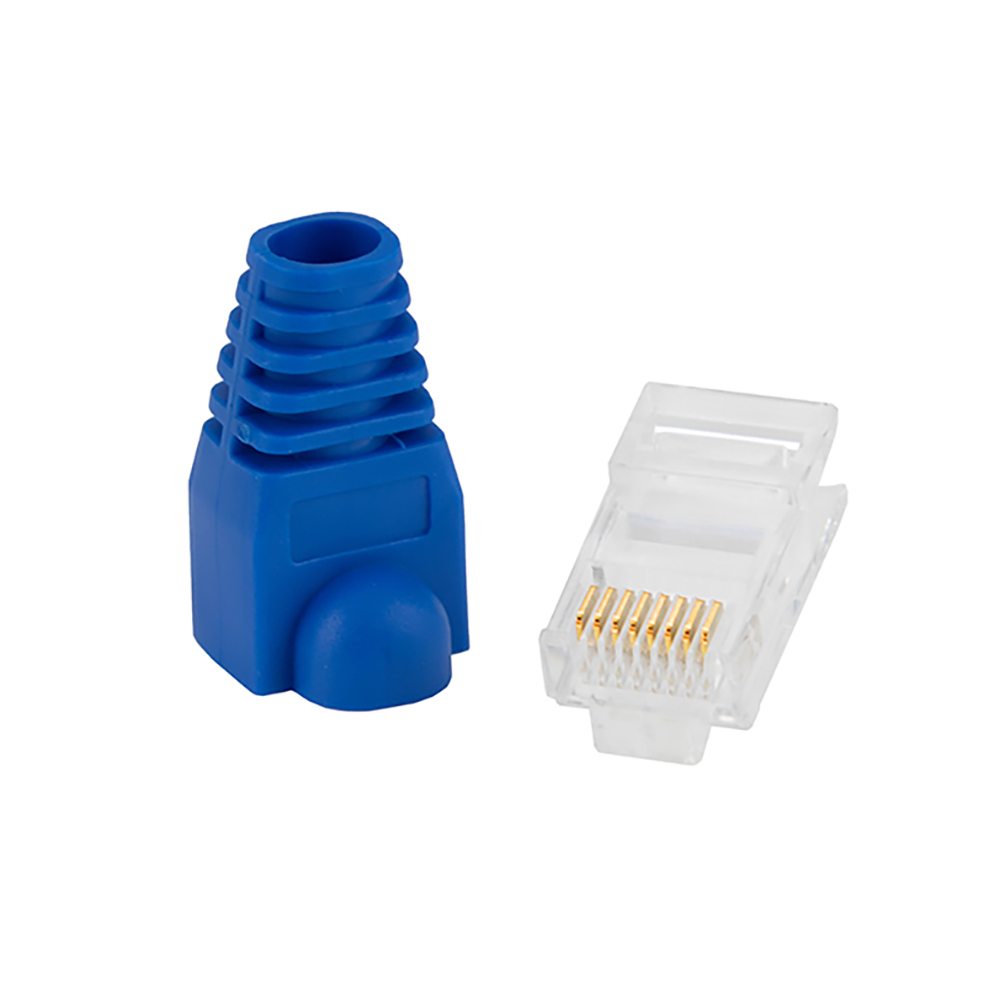 Kit Conector Rj45 + Capa Azul C/20 Pecas Speedlan
