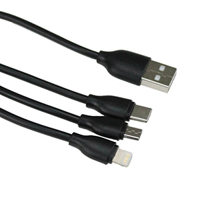 Cabo Usb 3 X 1 Micro Tipo-C 8P 3M Pt