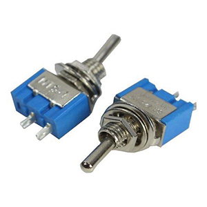 Chave Alavanca Mini 2 Terminais 2 Posicoes Metal Duallux