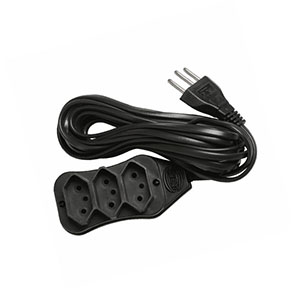 Extensao Eletrica 2P+T 3X0,75MM Sort 5M Pt