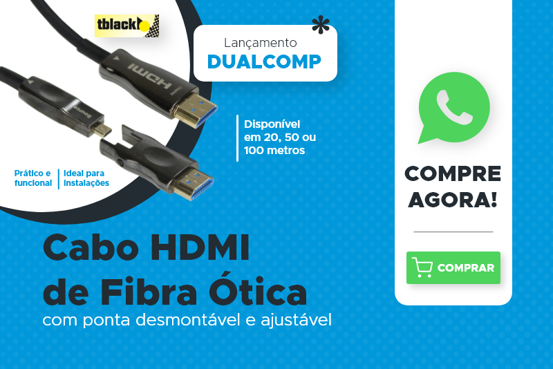 Cabo HDMI de Fibra Ótica